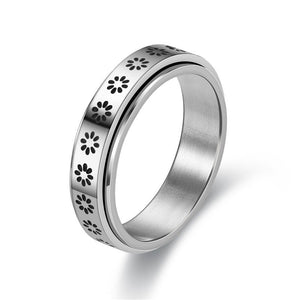 Sun Star Moon Daisy Fidget Spinner Ring - Perimade & Co.