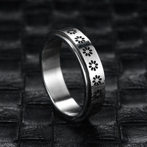 Sun Star Moon Daisy Fidget Spinner Ring - Perimade & Co.