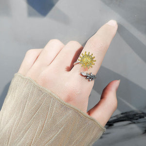 Sunflower Anxiety Fidget Spinner Ring - Perimade & Co.