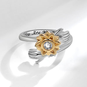 Sunflower Anxiety Fidget Spinner Ring - Perimade & Co.