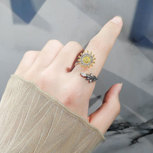 Sunflower Anxiety Fidget Spinner Ring - Perimade & Co.