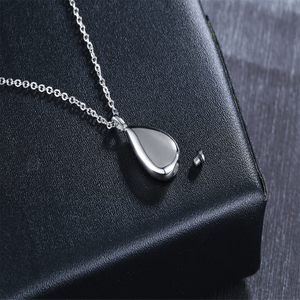 Teardrop Bean Urn Pendant Necklace - Perimade & Co.