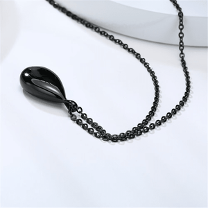 Teardrop Bean Urn Pendant Necklace - Perimade & Co.