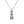 Three - Stone Moissanite Pendant Necklace - Perimade & Co.