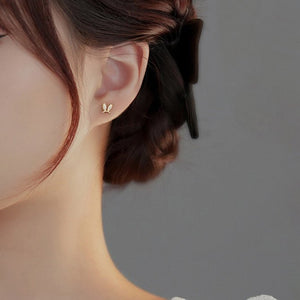 Tiny Small Bunny Rabbit Ear Stud Earrings - Perimade & Co.