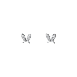 Tiny Small Bunny Rabbit Ear Stud Earrings - Perimade & Co.