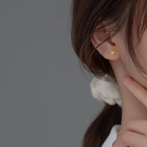 Tiny Small Snake Screw Back Stud Earrings - Perimade & Co.