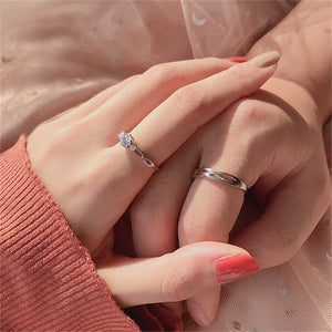 Wing Fish Silver Couple Matching Band Ring - Perimade & Co.