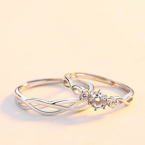 Wing Fish Silver Couple Matching Band Ring - Perimade & Co.